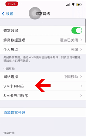 禹会苹果14维修网分享如何给iPhone14的SIM卡设置密码 